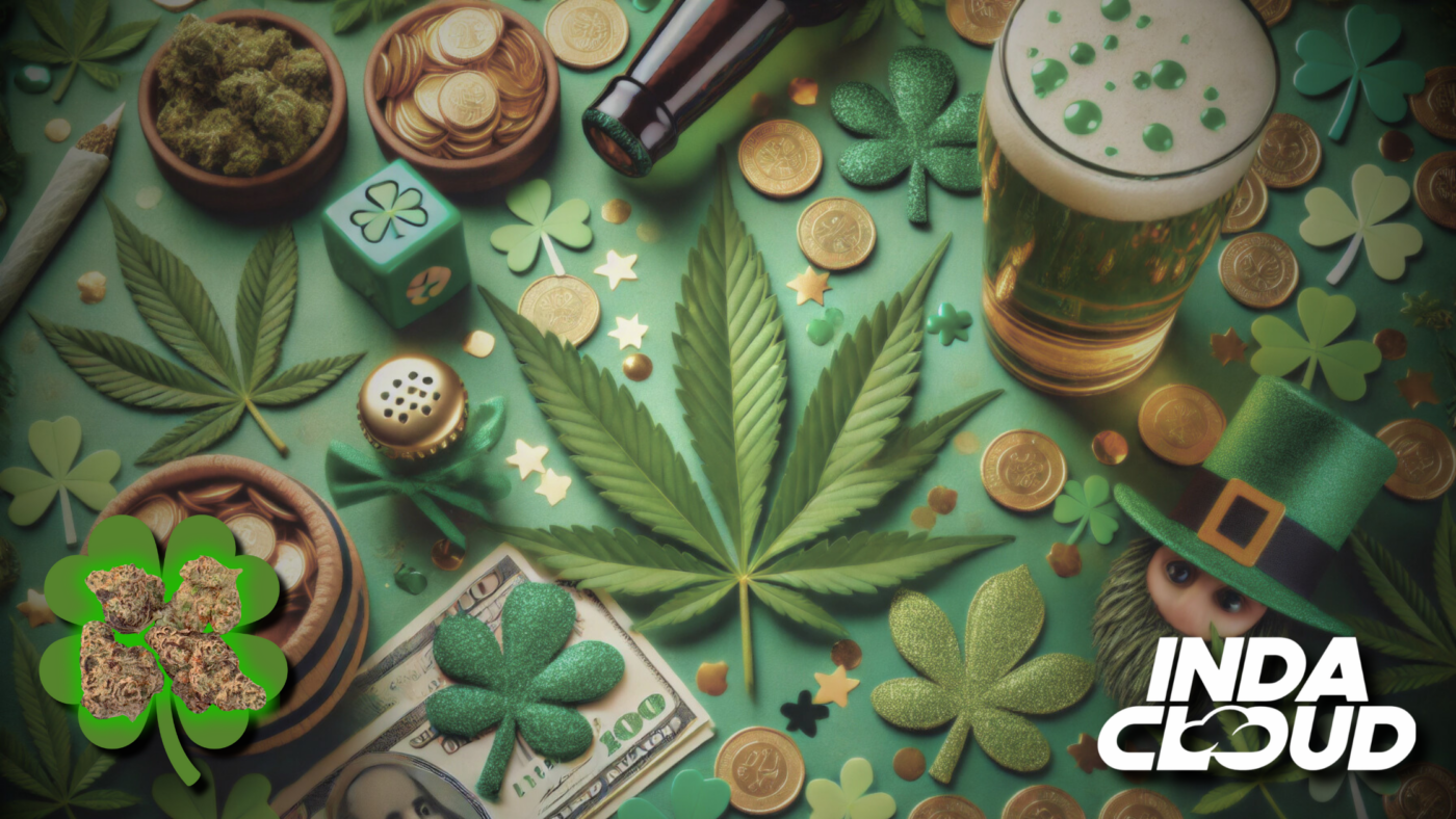 Green Gold: St. Patrick’s Day Challenges + Flash Sale? ☘️ 13 St. Patrick'S Day-Themed Cannabis Display With Coins, Beer, And Shamrocks.